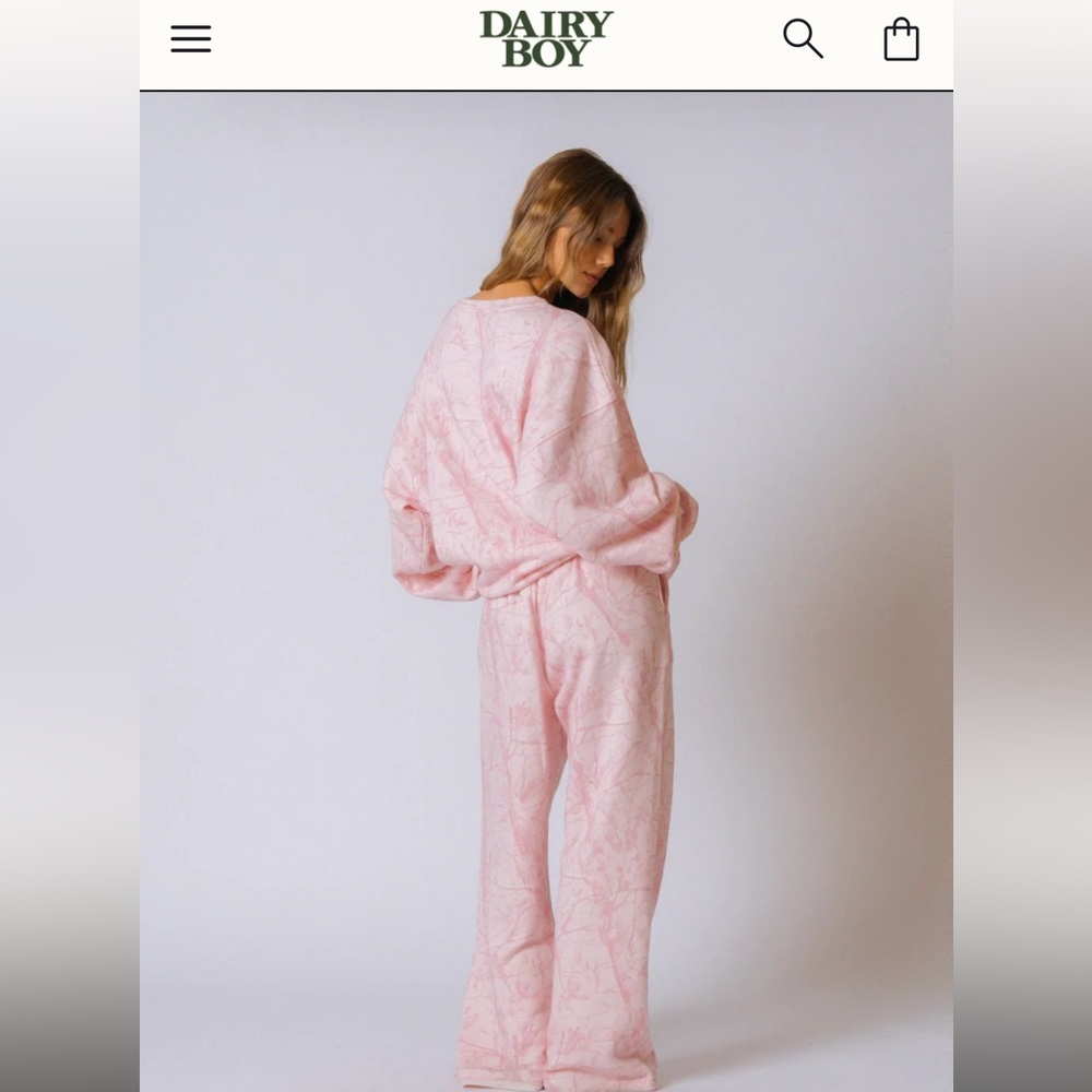 Dairy Boy bubblegum pink sweatpants! 💗